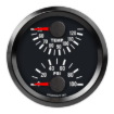 Picture of 2-5/8" Dual Gauge | Celsius Water Temp & Oil Pressure | Top/Bottom | Datsun 510 Design