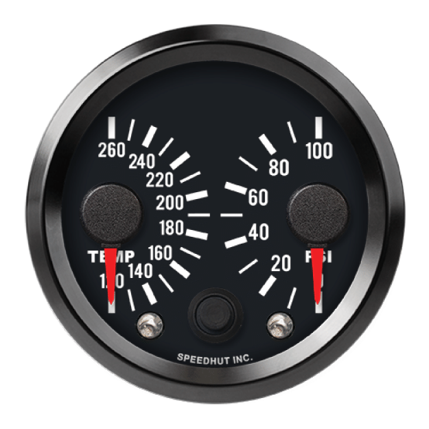 Picture of 2-5/8" Dual Gauge | Water Temp & Oil Pressure | Datsun 510 Design