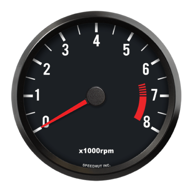 Picture of 4" Classic Tachometer | 8K RPM | Datsun 510 Design