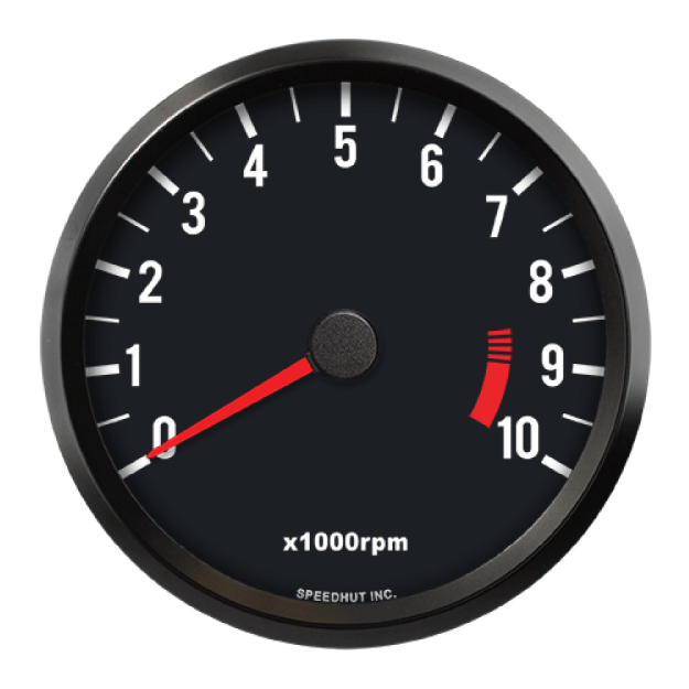 Picture of 4" Classic Tachometer | 10K RPM | Datsun 510 Design