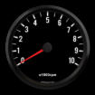 Picture of 4" Classic Tachometer | 10K RPM | Datsun 510 Design