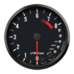 Picture of 4" Shift Light Tachometer | 8K RPM | Datsun 510 Design