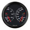 Picture of 3-3/8" EV CAN-Bus Dual Gauge | Battery Level 0-100% + Battery Temp 0-120F with Warnings | AEM
