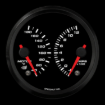 Picture of 3-3/8" EV CAN-Bus Dual Gauge | Motor Temp 40-180F + Amp -200 to 1200A with Warning | AEM