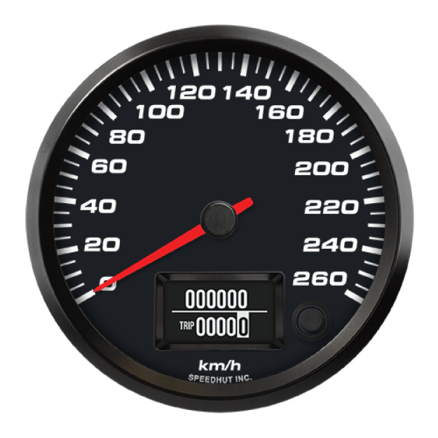 Picture of 4" EV CAN-Bus Speedometer | 260 km/h | AEM