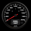 Picture of 4" EV CAN-Bus Speedometer + TS/HB | 200 km/h | AEM