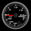Picture of 2-5/8" Boost/Vac Gauge | 750 mmHg to 2.0 Bar | Warning Light