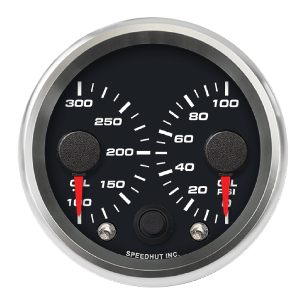Picture of 2-5/8" Dual Gauge | Oil Temp + Oil Pressure