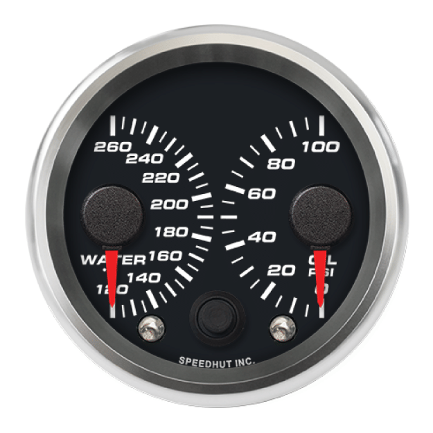 Picture of 2-5/8" Dual Gauge | Water Temp + Oil Pressure