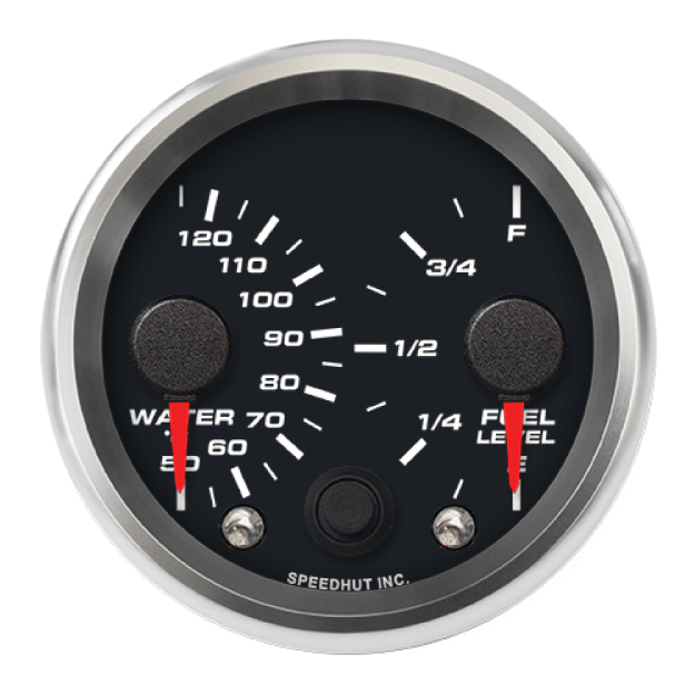 Picture of 2-5/8" Dual Gauge | Water Temp + Fuel Level (Celsius)