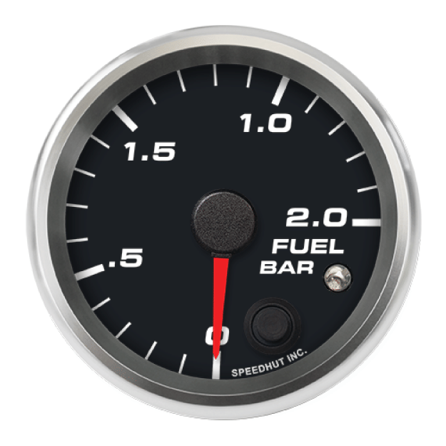 Picture of 2-5/8" Fuel Pressure Gauge | 0-2.0 Bar | Warning Light