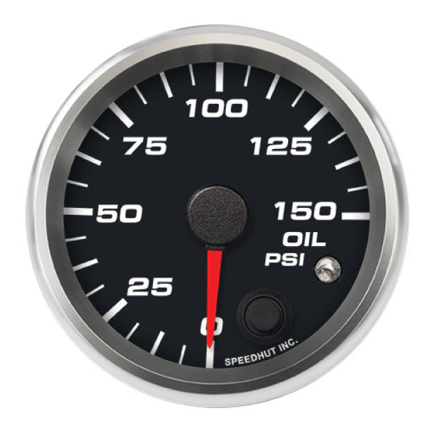 Picture of 2-5/8" Oil Pressure Gauge | 0-150 PSI | Warning Light