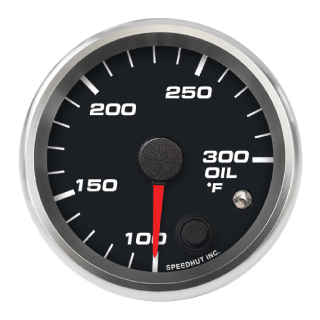 Picture of 2-5/8" Oil Temperature Gauge | 100-300°F | Warning Light