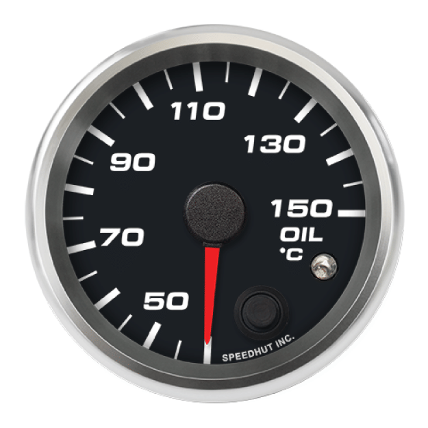 Picture of 2-5/8" Oil Temperature Gauge | 40-150°C | Warning Light