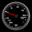 Picture of 3-3/8" Boost/Vac Gauge | 30 inHg to 20 PSI | Warning Light
