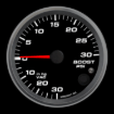 Picture of 3-3/8" Boost/Vac Gauge | 30 inHg to 30 PSI | Warning Light