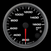 Picture of 3-3/8" EGT Temperature Gauge | 200-1600°F | Warning Light