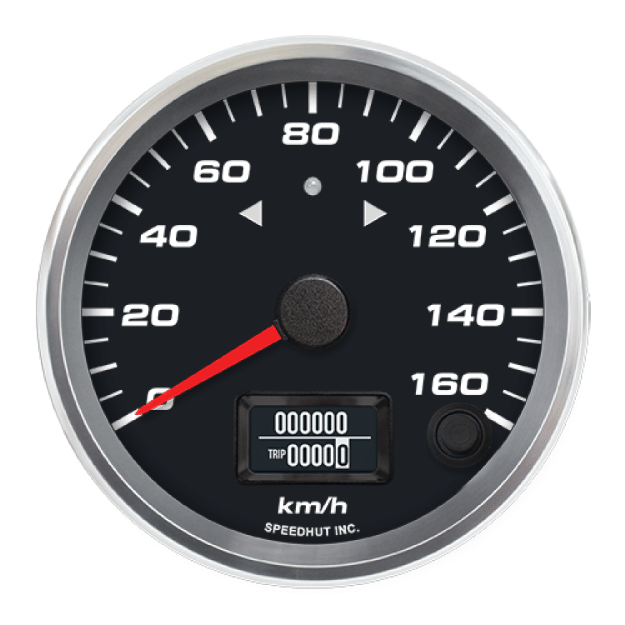 Picture of 3-3/8" GPS Speedometer + TS/HB | 160 km/h (Metric)