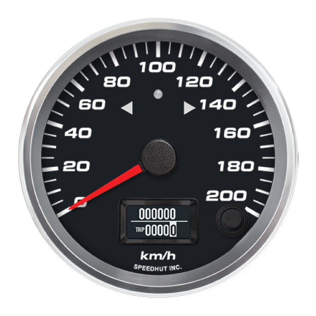 Picture of 3-3/8" GPS Speedometer + TS/HB | 200 km/h (Metric)