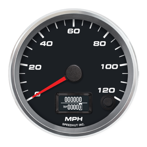 Picture of 3-3/8" Programmable Speedometer | 120 MPH