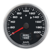 Picture of 3-3/8" Programmable Speedometer + TS/HB | 200 km/h (Metric)