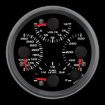 Picture of 3-3/8" Quad Gauge | Water Temp + Oil Temp + Volt + Fuel Level