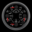 Picture of 3-3/8" Quad Gauge | Oil Temp + Volt + Oil Pressure + Fuel Level