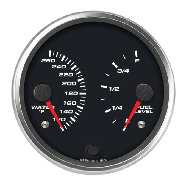 Picture of 4" Dual Gauge | Water Temp + Fuel Level