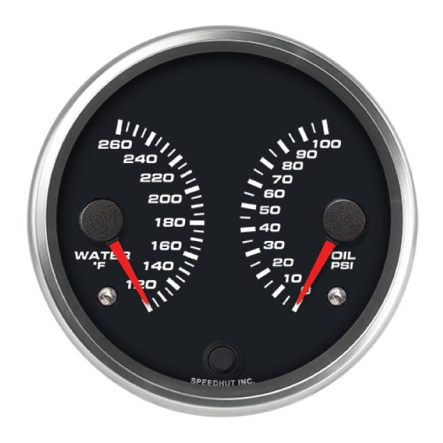 Picture of 4" Dual Gauge | Water Temp + Oil Pressure