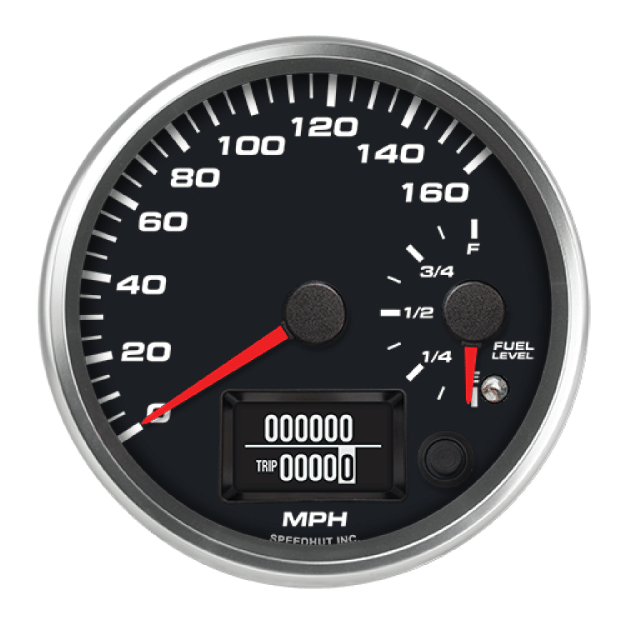 Picture of 4" Dual GPS Speedometer + Fuel Level | 160 MPH / E-F