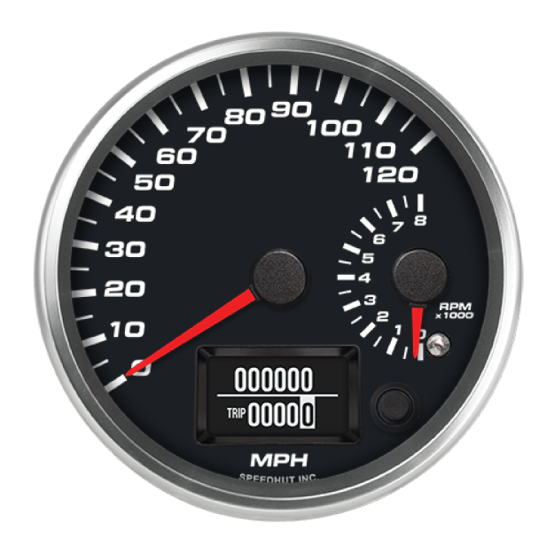 Picture of 4" Dual GPS Speedometer + Tachometer | 120 MPH / 8K RPM