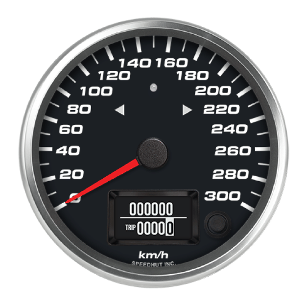 Picture of 4" GPS Speedometer + TS/HB | 300 km/h