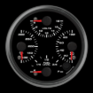 Picture of 4" Quad Gauge | Oil Temp + Volts + Oil Pressure + Fuel Level