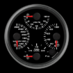 Picture of 4" Quad Gauge | 4-in-1 Water Temp + Oil Pressure + Volt + Fuel Level