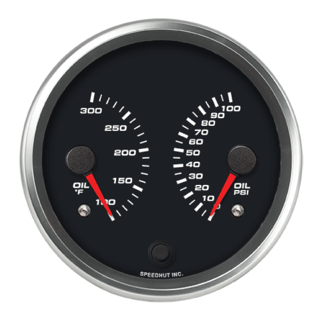 Picture of 4-1/2" Dual Gauge | Oil Temp + Oil Pressure