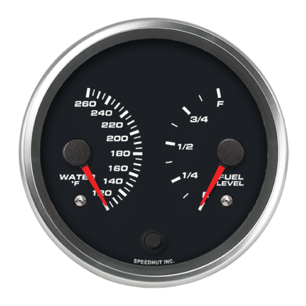 Picture of 4-1/2" Dual Gauge | Water Temp + Fuel Level