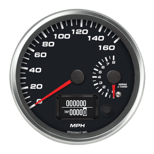Picture of 4-1/2" Dual GPS Speedometer + Tachometer | 160 MPH / 8K RPM