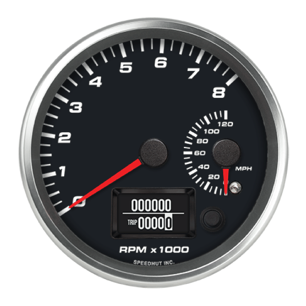 Picture of 4-1/2" Dual GPS Tachometer + Speedometer | 8K RPM / 120 MPH
