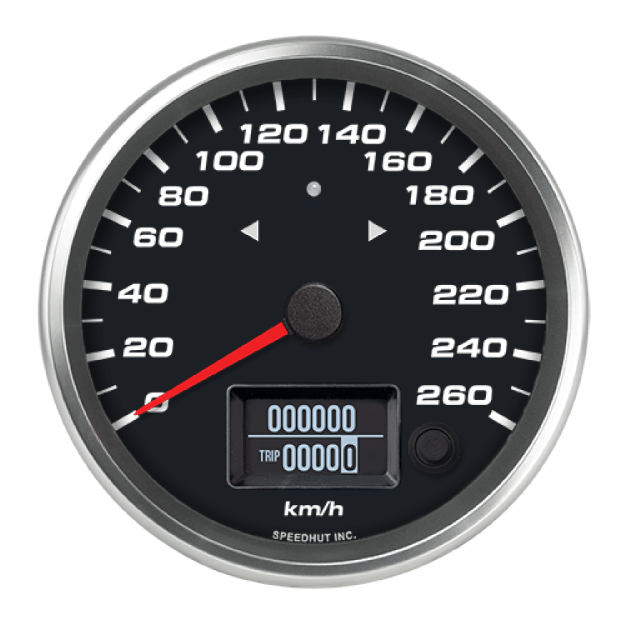 Picture of 4-1/2" GPS Speedometer + TS/HB | 260 km/h (Metric)