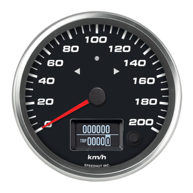 Picture of 4-1/2" GPS Speedometer + TS/HB | 200 km/h (Metric)