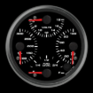 Picture of 4-1/2" Quad Gauge | Oil Temp + Volt + Oil Pressure + Fuel Level