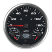 Picture of 4-1/2" Triple Gauge + TS/HB | Speedometer + Fuel Level + Oil Temp | 120 MPH
