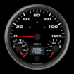 Picture of 4-1/2" Triple Gauge + TS/HB | Speedometer + Fuel Level + Oil Temp | 120 MPH