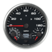 Picture of 4-1/2" Triple Gauge + TS/HB | Speedometer + Fuel Level + Water Temp | 120 MPH
