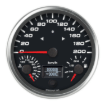 Picture of 4-1/2" Triple Gauge + TS/HB | Speedometer + Fuel Level + Water Temp | 200 km/h