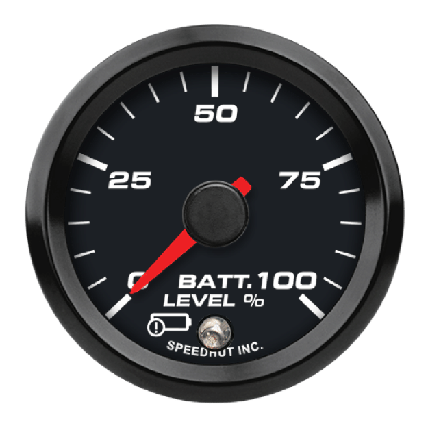 Picture of 2-1/16" EV CAN-Bus Battery Level Gauge | 0-100% SOC with Warning | Orion / Thunderstruck / Zero EV