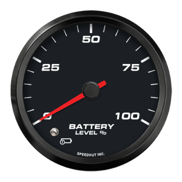 Picture of 3-3/8" EV CAN-Bus Battery Level Gauge | 0-100% SOC with Warning | Orion / Thunderstruck / Zero EV