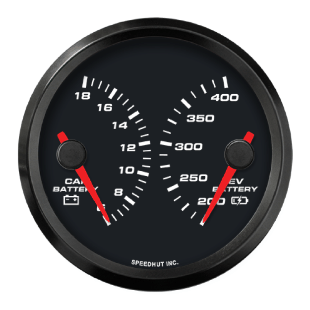 Picture of 3-3/8" EV CAN-Bus Dual Gauge | Car Battery + EV Battery | Orion / Thunderstruck / Zero EV