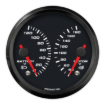 Picture of 3-3/8" EV CAN-Bus Dual Gauge | Battery Temp 0-120F + Motor Temp 40-180F with Warnings | Orion / Thunderstruck / Zero EV