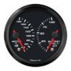 Picture of 3-3/8" EV CAN-Bus Dual Gauge | Motor Temp 40-180F + Battery Level 0-100% with Warnings | Orion / Thunderstruck / Zero EV